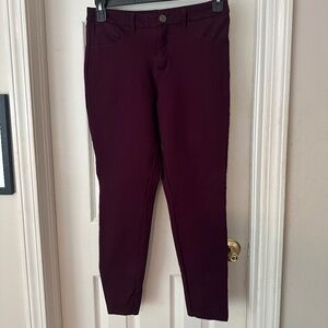 Burgundy Ponte Pants